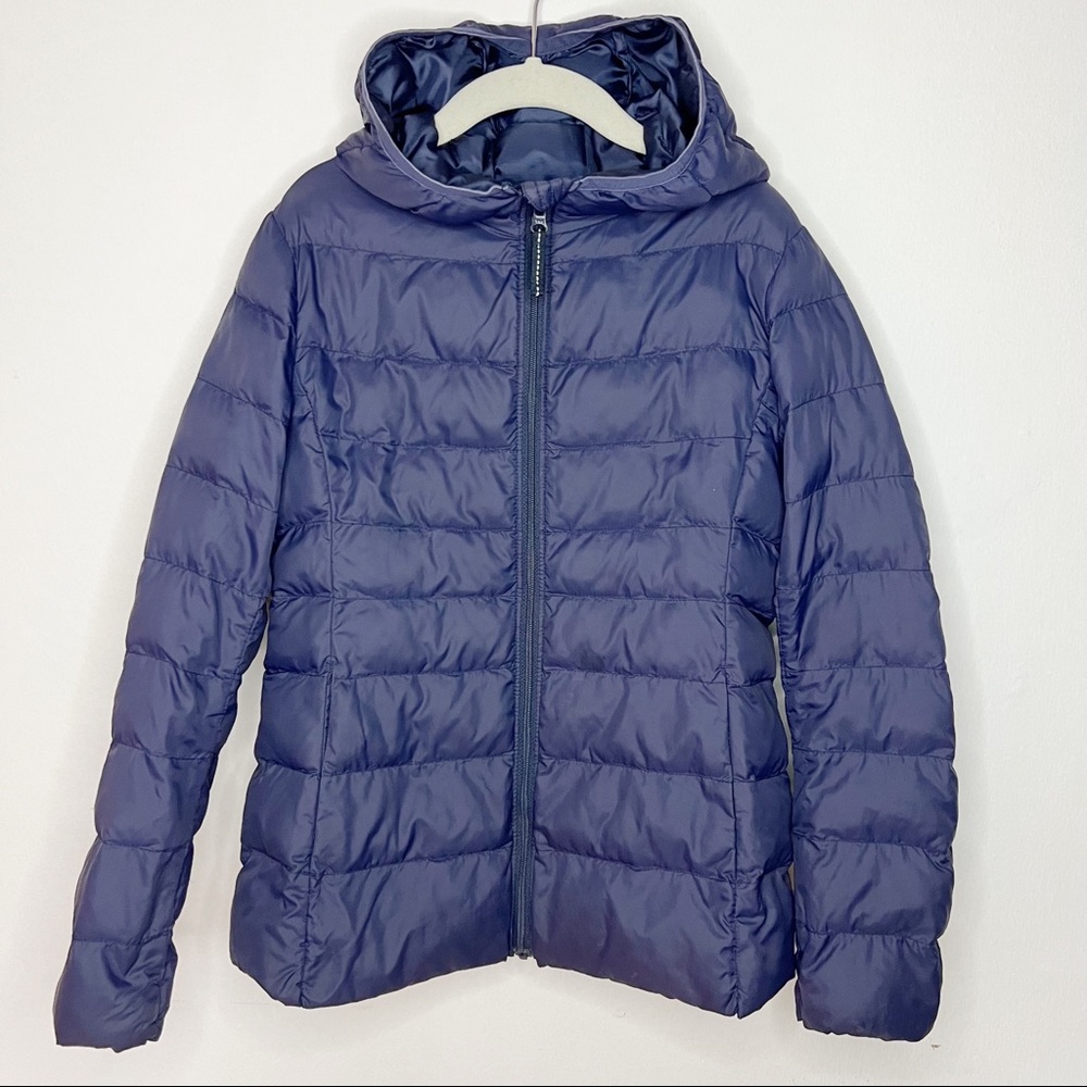 Uniqlo Unisex Light Warm Padded Washable Parka Navy Size 7